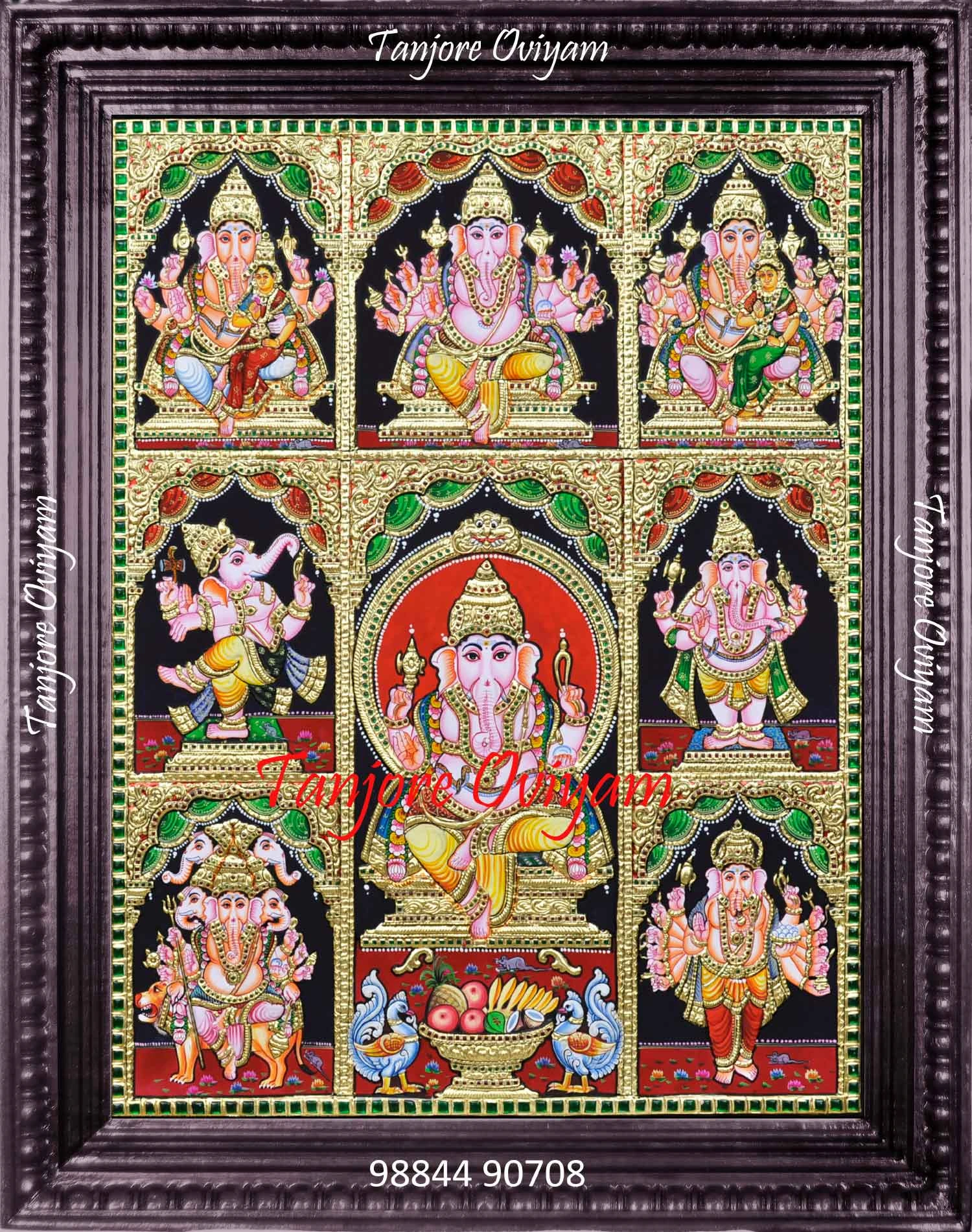 8-Ashtavinayak-Tanjore-Painting